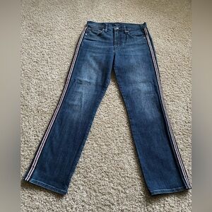 J. crew Vintage Straight Jeans with Side Stripes, size 27